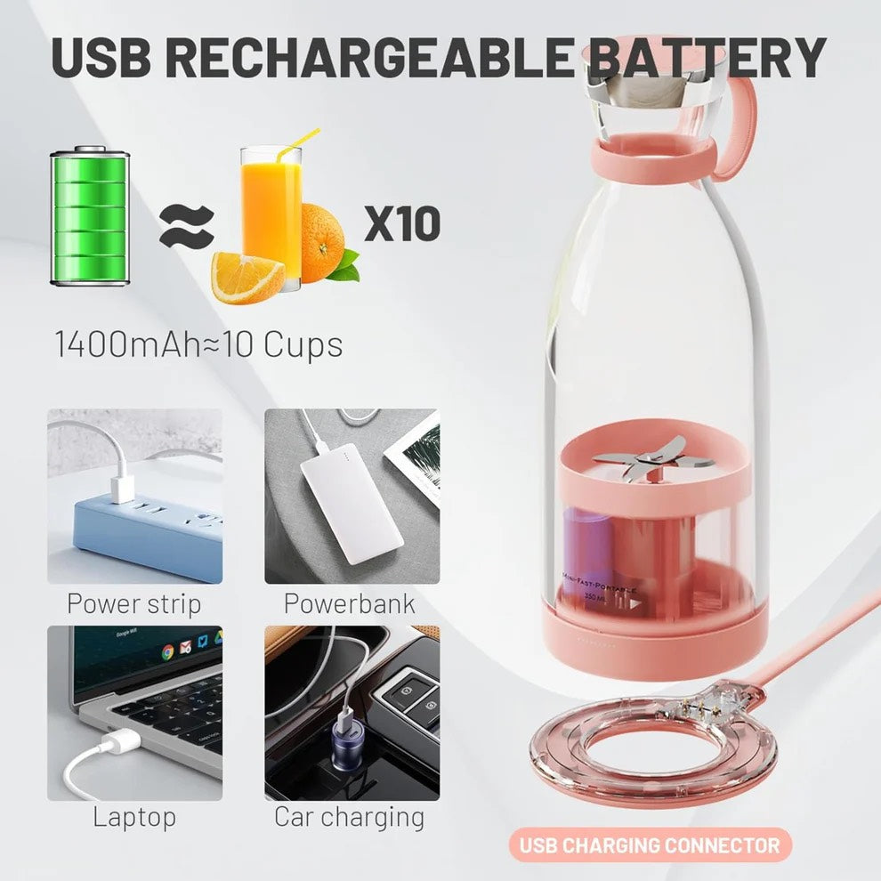 USB Rechargeable Portable Juice Blender
